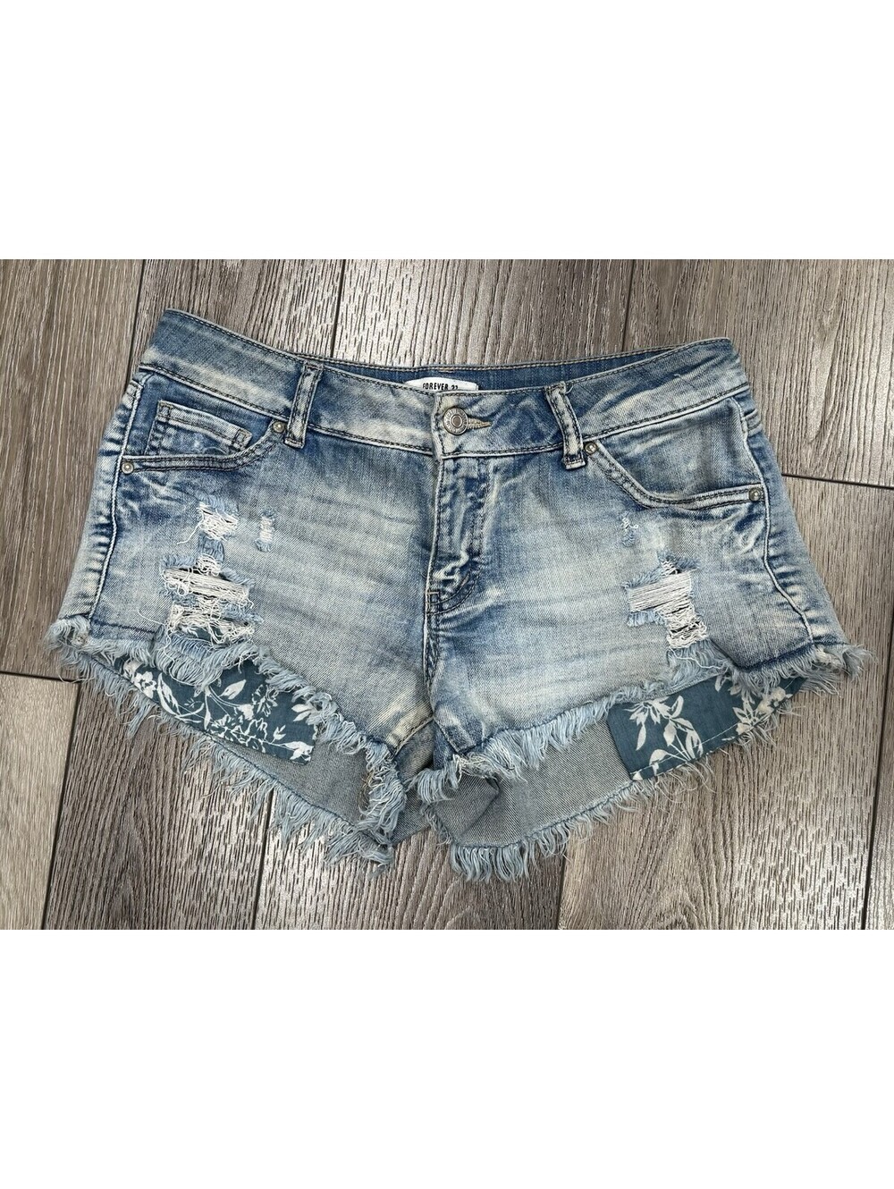 Forever 21 Los Angeles Denim Shorts Women Size Small